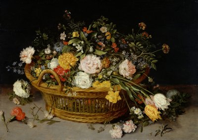 A Basket of Flowers by Jan Brueghel the Younger